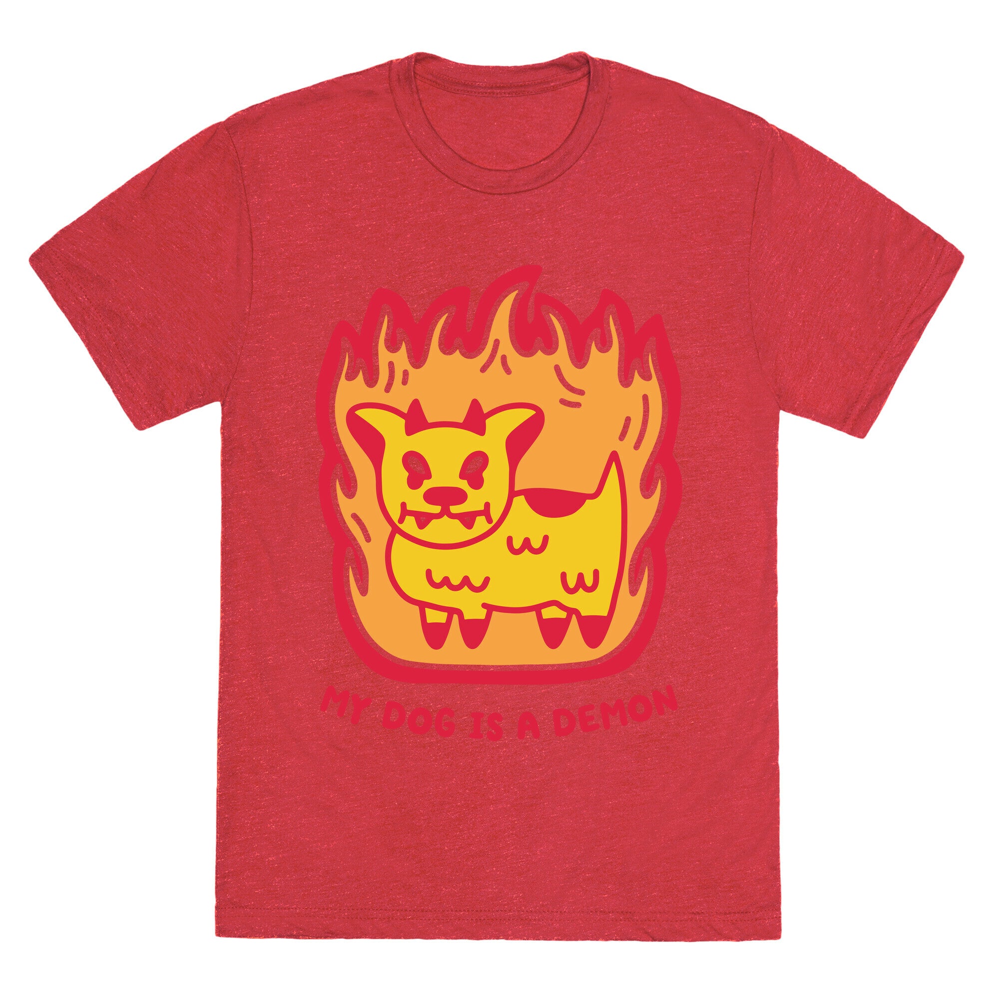My Dog is a Demon Unisex Triblend Tee